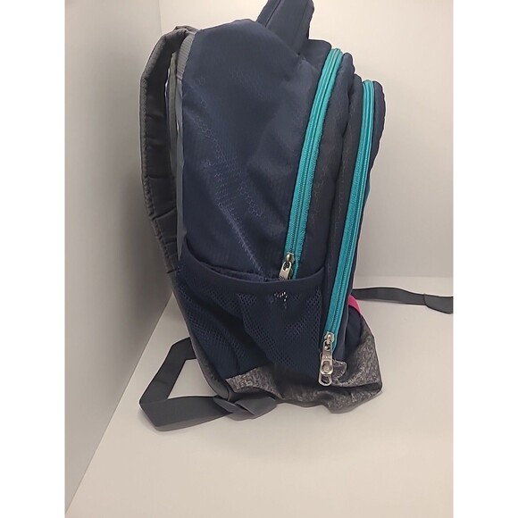 Adidas Stratton 2 Blue Pink Unisex Casual School Backpack Hiking Storage - Picture 11 of 11